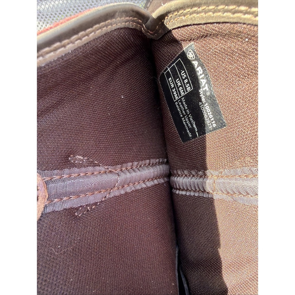 Ariat Boots Fatbaby Heritage 8.5 B Womens 10026116 Burgundy Tan Cowgirl Western - Picture 8 of 16